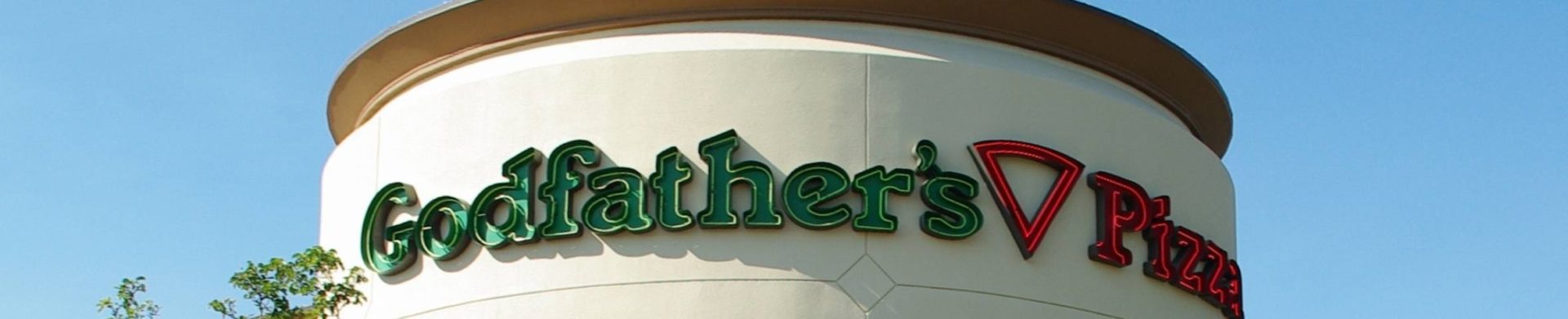 Exterior of a Godfather's Pizza restaurant