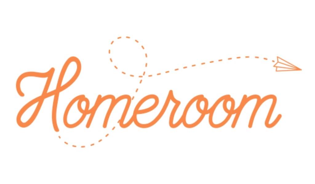 Homeroom written in orange 