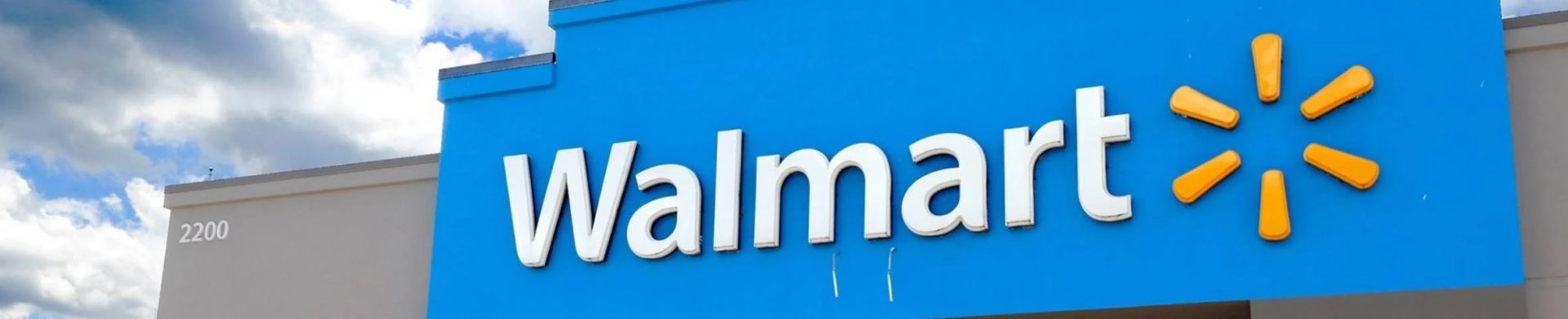 Walmart storefront in the daytime