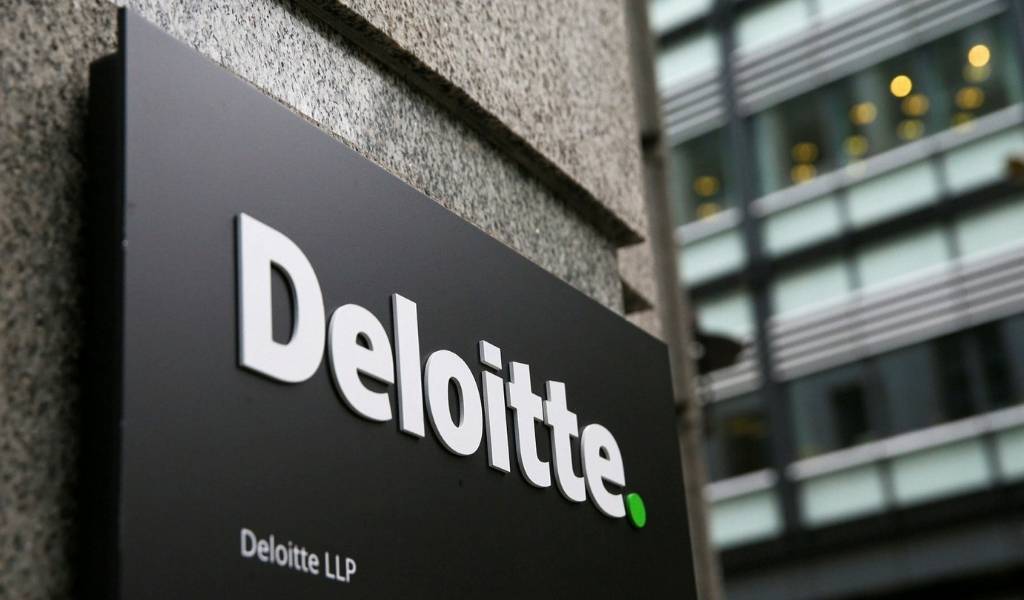 Deloitte sign downtown