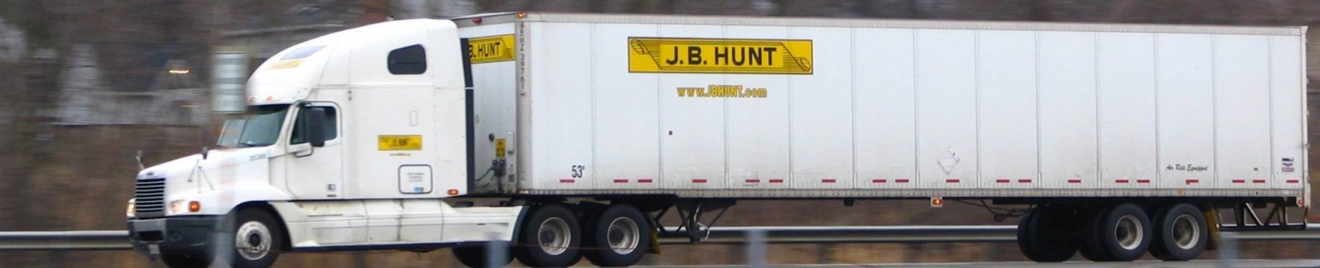 a J.B. Hunt Transport truck