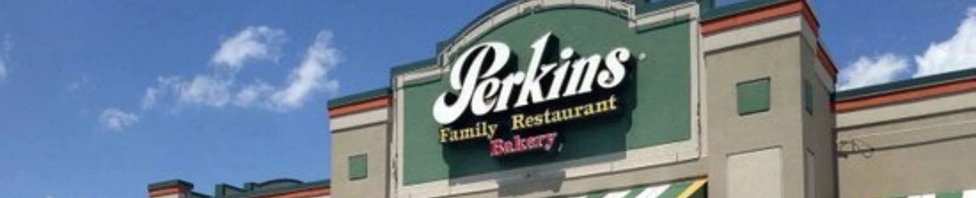 Perkins storefront in the daytime