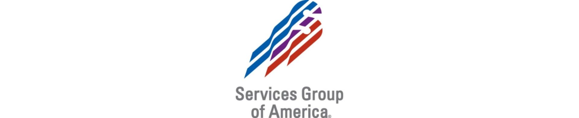 the logo for Services Group of America