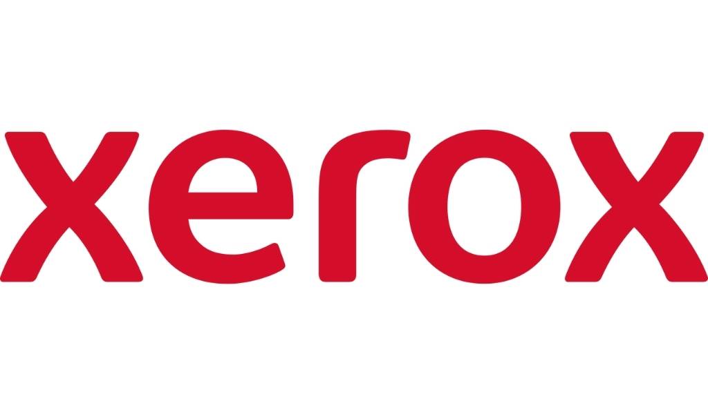 Xerox logo in red on white background