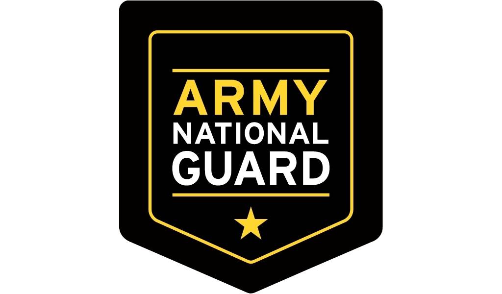 the US National Guard logo in black