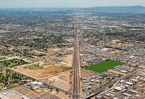 Glendale Arizona aerial view