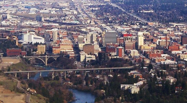 Spokane Washington cityscape