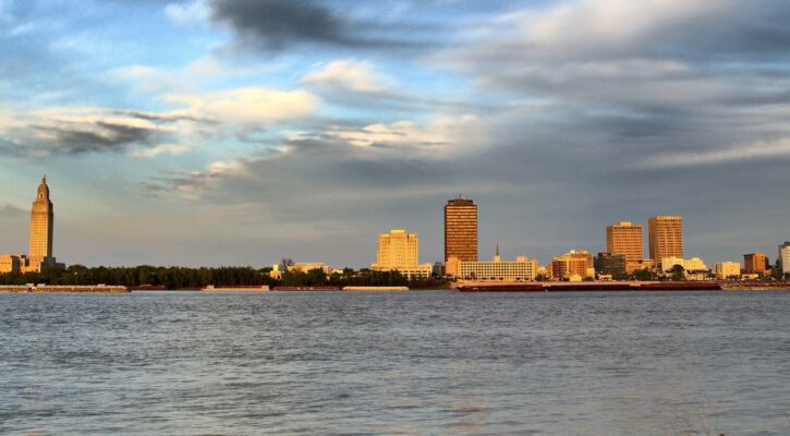 Baton Rouge Louisiana city skyline